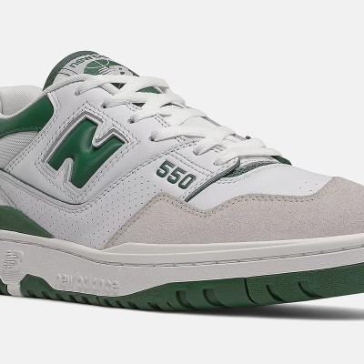 NEW BALANCE 550 WHITE GREEN BB550WT1
